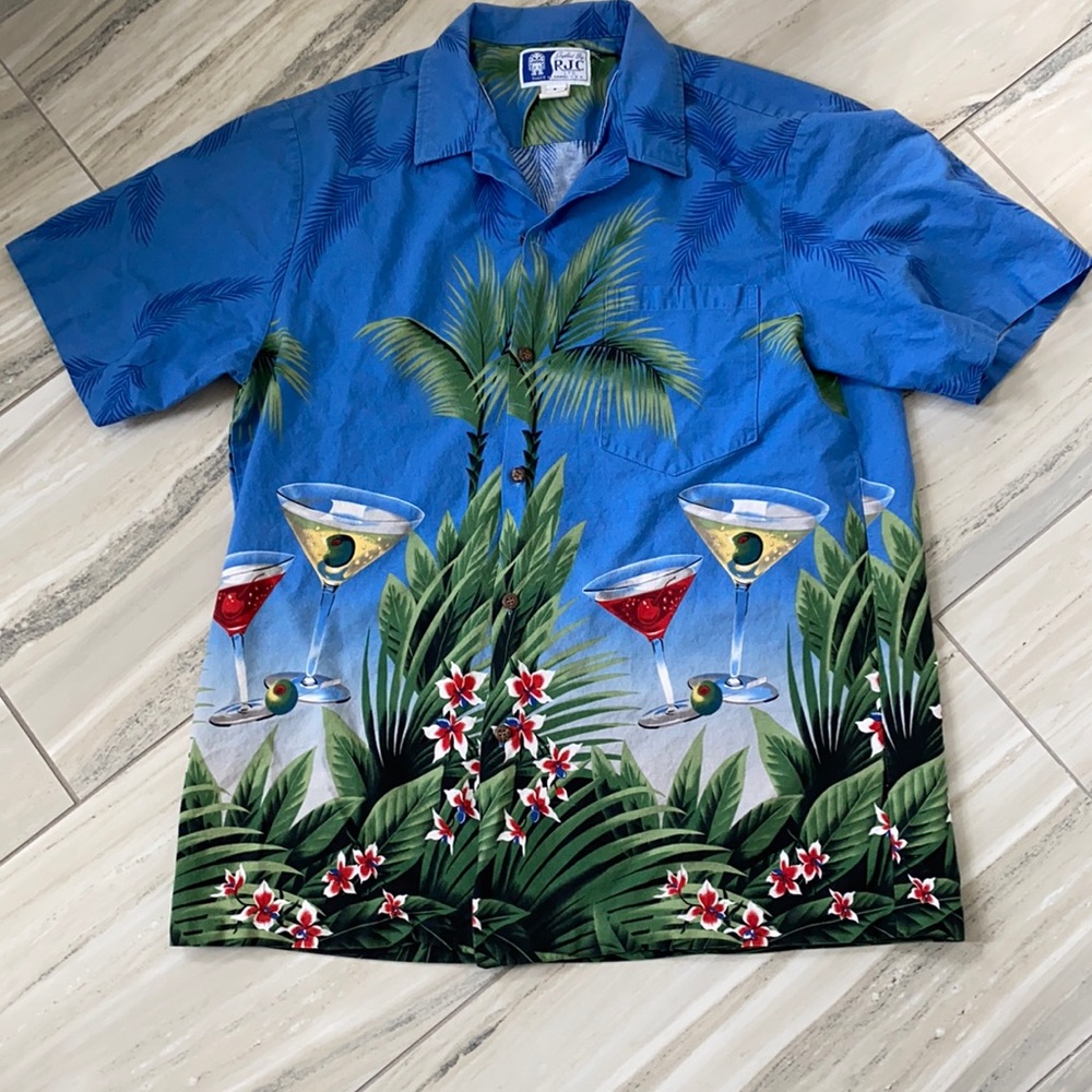 Men’s Hawaiian Shirt - Large 🍸🌺🌴